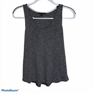 Banana Republic Tank Top black with white stripes